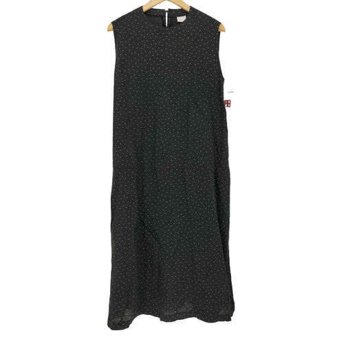 ノフル nofl ドット リネン ノースリーブワンピース レディース M~L
