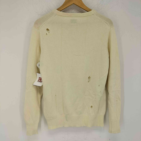 ミスタージェントルマン MR.GENTLEMAN DAMAGED COTTON KNIT メンズ JPN:M