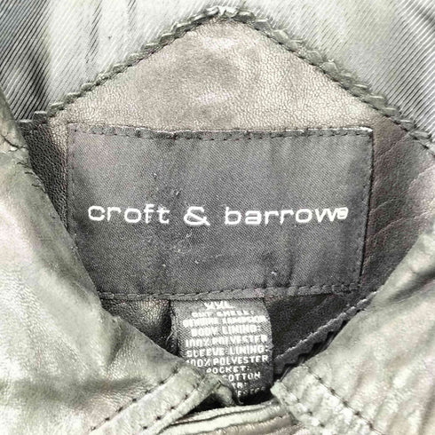 クラフトアンドバロー Croft&Barrow スウィングトップ レザージャケット メンズ JPN:XXL