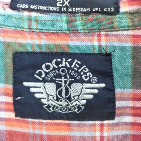 ドッカーズ DOCKERS チェックシャツ メンズ L2XT