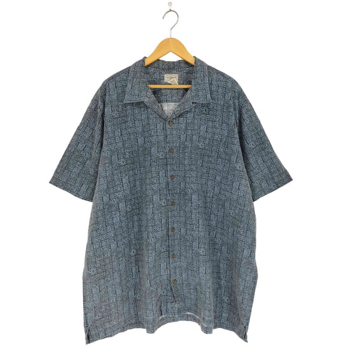 エルエルビーン L.L.Bean 00S 総柄開襟シャツ メンズ XXL-TALL