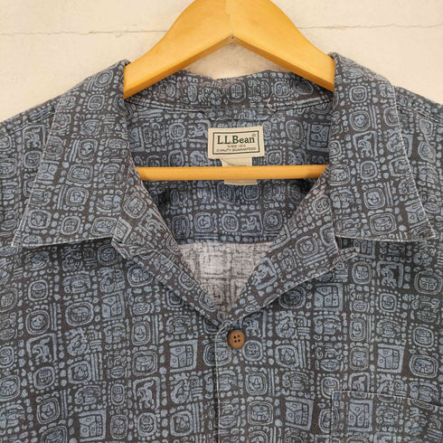 エルエルビーン L.L.Bean 00S 総柄開襟シャツ メンズ XXL-TALL