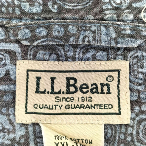 エルエルビーン L.L.Bean 00S 総柄開襟シャツ メンズ XXL-TALL