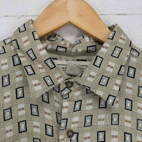 総柄シャツ メンズ L