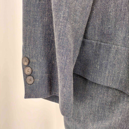 ボスヒューゴボス BOSS HUGO BOSS イタリア製 リネン混 裏地無しテーラードジャケット メンズ