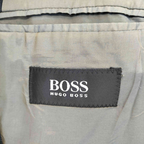 ボスヒューゴボス BOSS HUGO BOSS イタリア製 リネン混 裏地無しテーラードジャケット メンズ