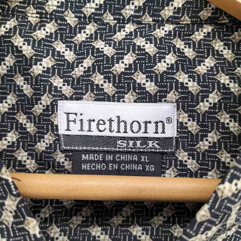 シルクシャツ メンズ XL
