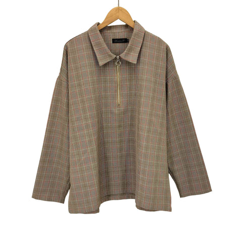ハーフジップシャツ メンズ JPN:L