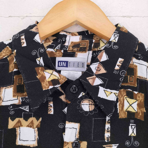 総柄シャツ メンズ XL