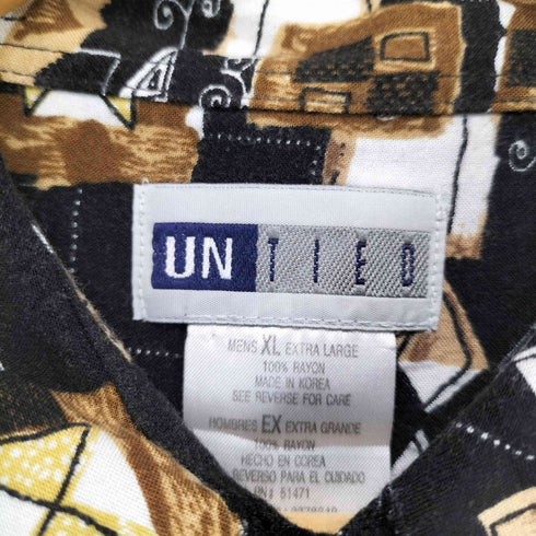 総柄シャツ メンズ XL