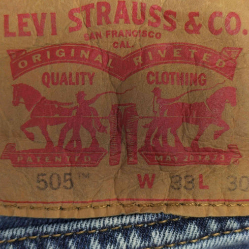 リーバイス Levis 505 レギュラーフィットストレート ストレッチジーンズ メンズ 33×30