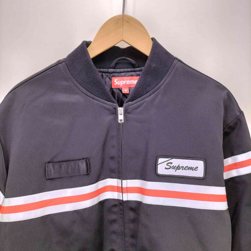 シュプリーム Supreme 18ss reflective stripe work jacket メンズ JPN:M