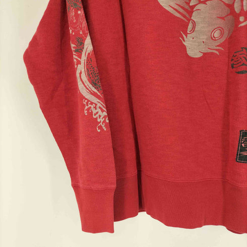 鯉プリント ラグランスリーブスウェット メンズ JPN:XL