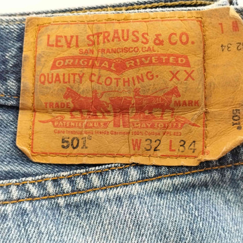リーバイス Levis ハイチ製 501デニムパンツ メンズ 32/34