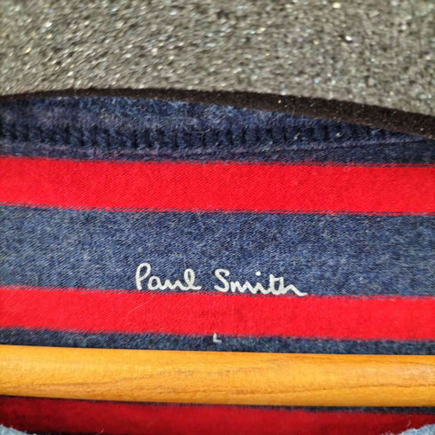 ポールスミス Paul Smith ボーダー クルーネック ロングスリーブ Tシャツ メンズ L