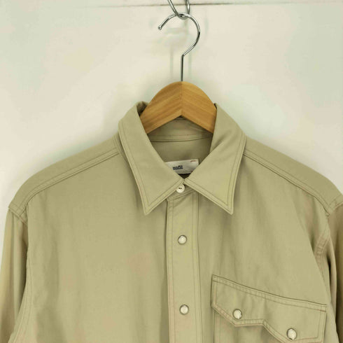 アンフィル unfil wool gabardine western shirts メンズ JPN:3