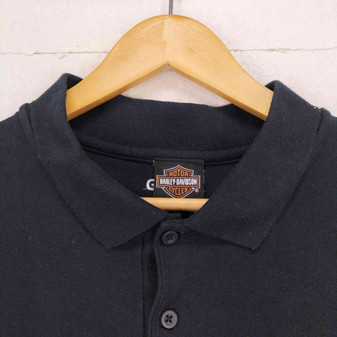 ハーレーダビッドソン HARLEY-DAVIDSON プリントポロシャツ メンズ 2XL