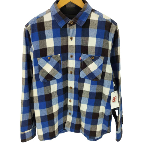 ナイトレイド Nitraid ブロック チェック フランネル ワーク シャツ 裏原 メンズ JPN:L