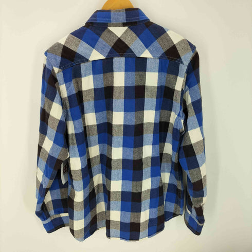 ナイトレイド Nitraid ブロック チェック フランネル ワーク シャツ 裏原 メンズ JPN:L