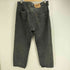 リーバイス Levis 90S USA製 RELAXED FIT 550 ジップフライ ブラックデニムパンツ 先染め オレンジタブ ボタン裏585刻印 97年製 メンズ W36 L34