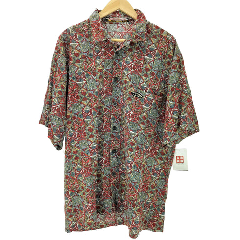 クイックシルバー Quiksilver 90-00S OLD コットン レーヨン S/S 開襟 オープンカラー シャツ メンズ import:XL