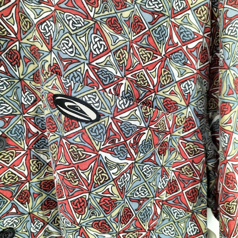 クイックシルバー Quiksilver 90-00S OLD コットン レーヨン S/S 開襟 オープンカラー シャツ メンズ import:XL