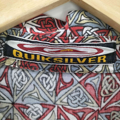 クイックシルバー Quiksilver 90-00S OLD コットン レーヨン S/S 開襟 オープンカラー シャツ メンズ import:XL