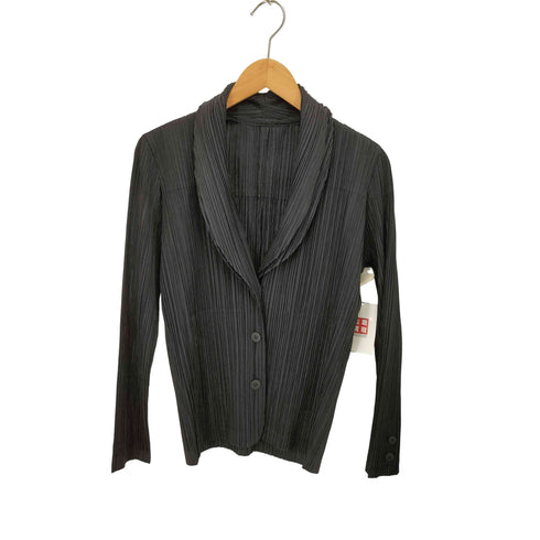 プリーツプリーズイッセイミヤケ PLEATS PLEASE ISSEY MIYAKE 09SS ショールカラープリーツジャケット レディース JPN:3