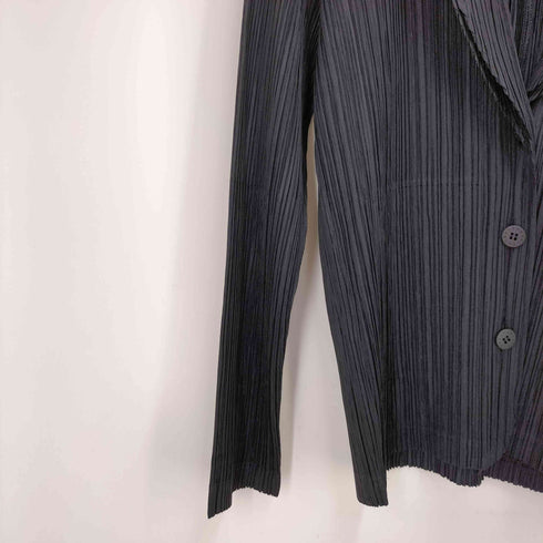 プリーツプリーズイッセイミヤケ PLEATS PLEASE ISSEY MIYAKE 09SS ショールカラープリーツジャケット レディース JPN:3