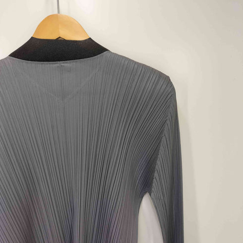 プリーツプリーズイッセイミヤケ PLEATS PLEASE ISSEY MIYAKE BASICS プリーツ ミドルカーディガン レディース JPN:3