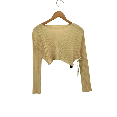 プリーツプリーズイッセイミヤケ PLEATS PLEASE ISSEY MIYAKE クロップドプリーツトップス レディース JPN:3