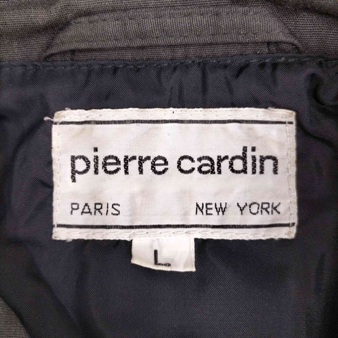 ピエールカルダン pierre cardin 90S 香港製 ロゴ刺繍 ダービー ジャケット メンズ import:L