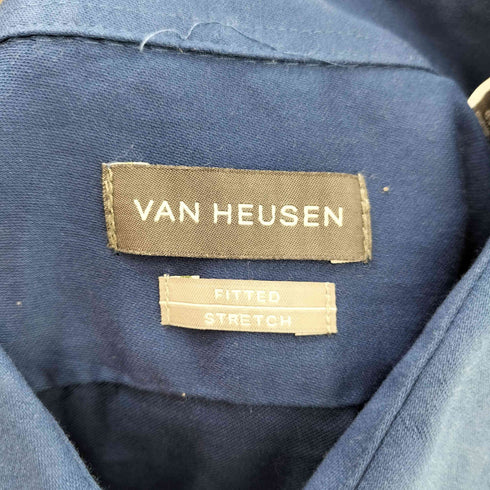 ヴァンヒューゼン VAN HEUSEN FITTED STRETCH レギュラーカラー 長袖シャツ メンズ 16