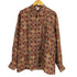 SILKEN 総柄 シルクシャツ メンズ import:L