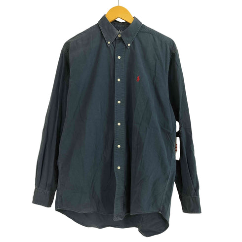ラルフローレン RALPH LAUREN BLAKE コットン ポニー刺繍 L/S シャツ メンズ import:M