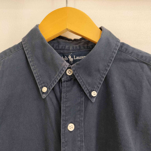 ラルフローレン RALPH LAUREN BLAKE コットン ポニー刺繍 L/S シャツ メンズ import:M