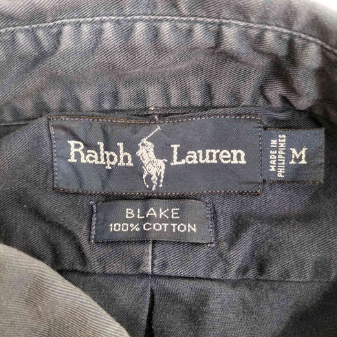 ラルフローレン RALPH LAUREN BLAKE コットン ポニー刺繍 L/S シャツ メンズ import:M