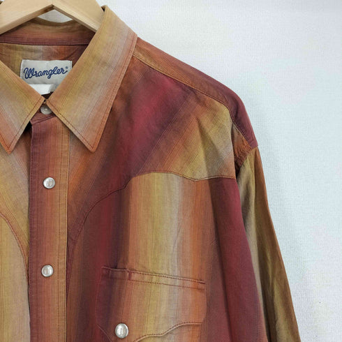 ラングラー Wrangler 白タグ L/S ウエスタンシャツ メンズ
