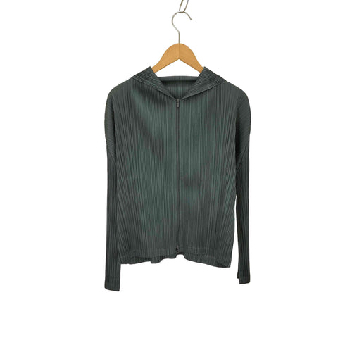 プリーツプリーズイッセイミヤケ PLEATS PLEASE ISSEY MIYAKE DECEMBER プリーツジップパーカー ダブルジップ レディース