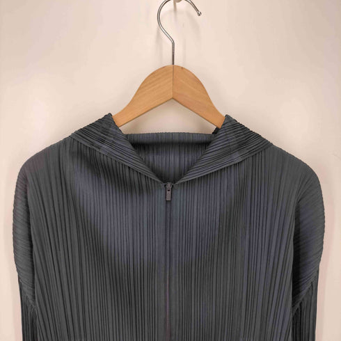 プリーツプリーズイッセイミヤケ PLEATS PLEASE ISSEY MIYAKE DECEMBER プリーツジップパーカー ダブルジップ レディース