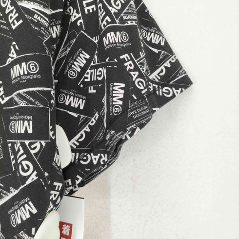 エムエムシックスメゾンマルジェラ MM6 Maison Margiela タグ総柄プリントtシャツ メンズ 14