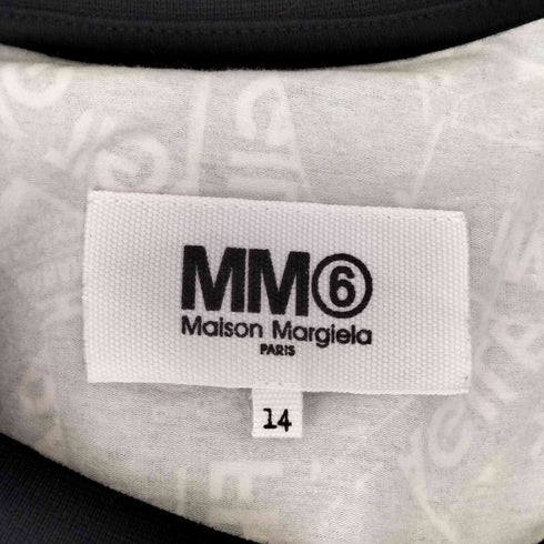 エムエムシックスメゾンマルジェラ MM6 Maison Margiela タグ総柄プリントtシャツ メンズ 14