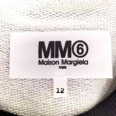 エムエムシックスメゾンマルジェラ MM6 Maison Margiela 6エンボス加工パネル切り替えスウェット レディース 12
