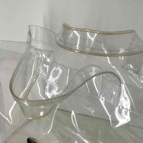 シーディージー CDG PVC ロゴ クリアトートバッグ メンズ