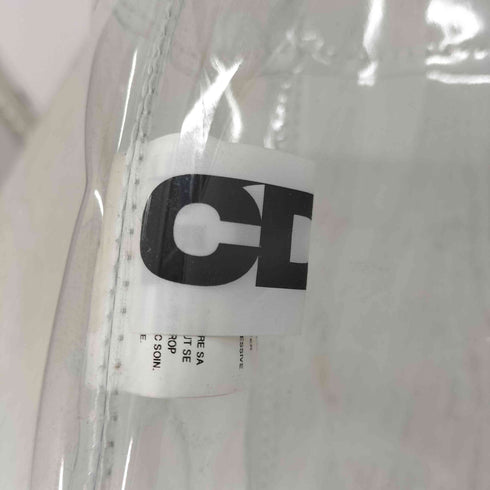 シーディージー CDG PVC ロゴ クリアトートバッグ メンズ