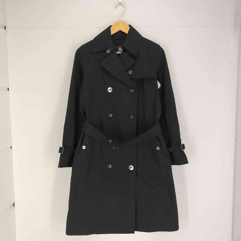 バーバリーロンドン BURBERRY LONDON シルバーボタン コットントレンチコート レディース 38