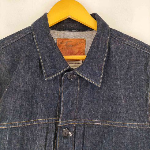 バーガスプラス BURGUS PLUS Natural Indigo Selvedge 1st Type Denim Jacket 71928XX メンズ 42