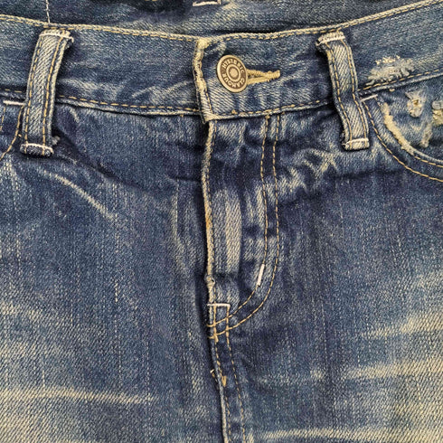 ヒステリックグラマー HYSTERIC GLAMOUR 00S レース切替デニムタイトスカート レディース S