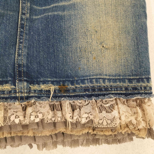 ヒステリックグラマー HYSTERIC GLAMOUR 00S レース切替デニムタイトスカート レディース S