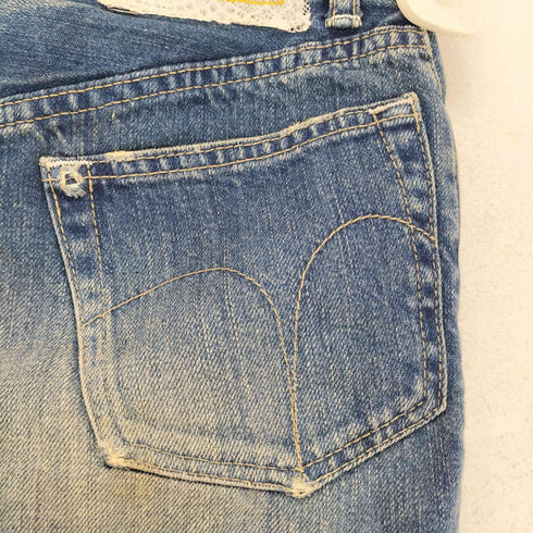 ヒステリックグラマー HYSTERIC GLAMOUR 00S レース切替デニムタイトスカート レディース S